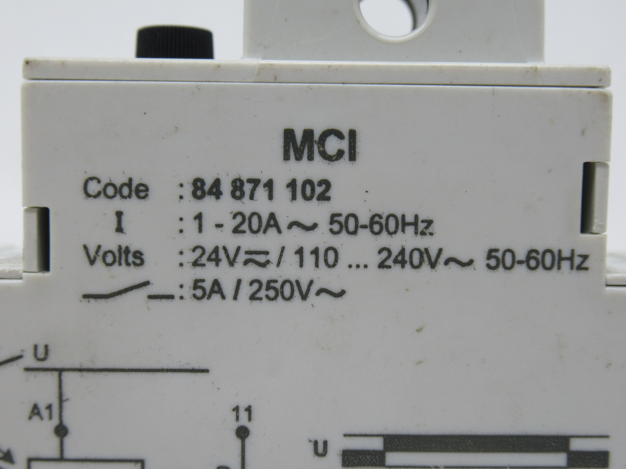 Crouzet 84-871-102 Relay Control 250VAC 5A USED