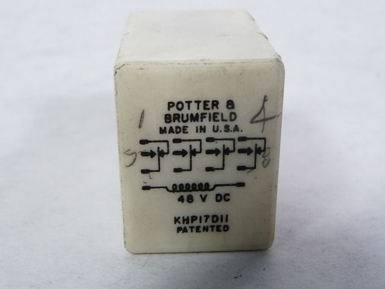 Potter & Brumfield KHP17D11-48 14-Pin Relay 4PDT 48VDC USED