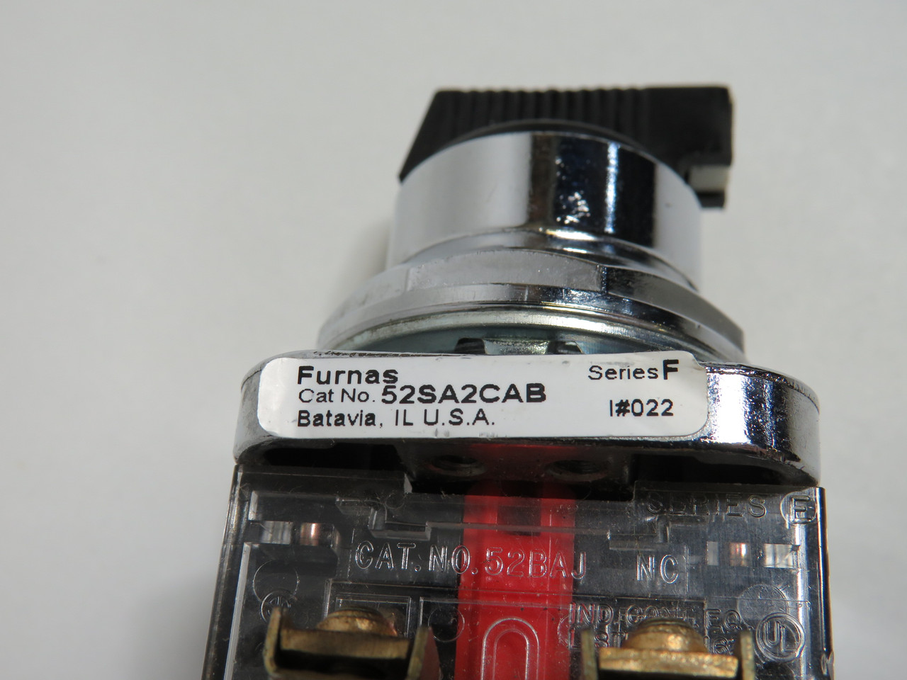 Furnas 52SA2CABJ1K2 Series F Selector Switch 3-Position 2NO 1NC USED