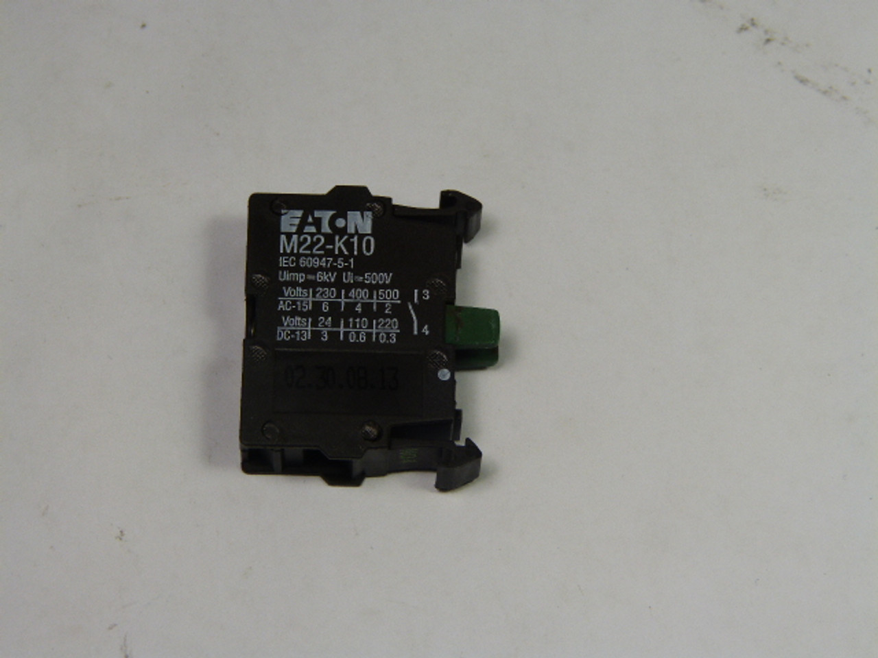 Eaton M22-K10 Contact Block 5A 600 Vac USED