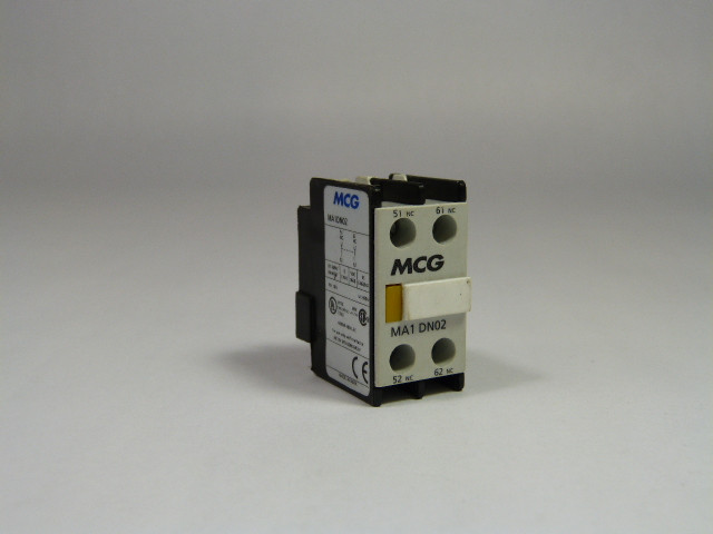 MCG MA1-DN11 Auxiliary Contact Block 1NO 1NC 690V 10A USED
