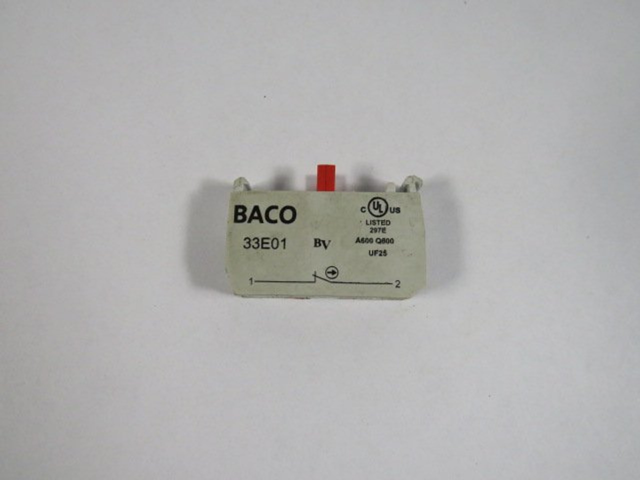 Baco 33E01 Contact Block 10A 690VAC 1NC USED