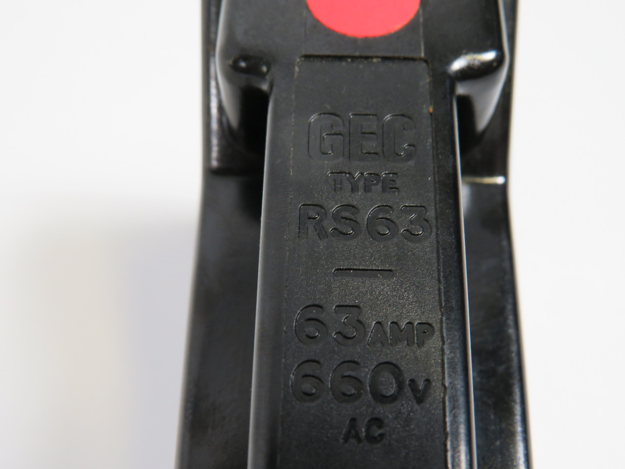 GEC RS63 Fuse Holder 63A 660V 1-Pole USED