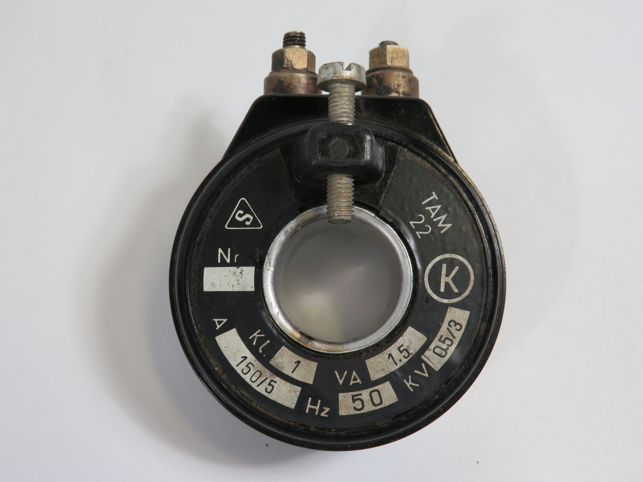 TAM 22 Current Transformer 150/5A 50Hz 1.5VA 0.5/3kV *Missing Screw* USED