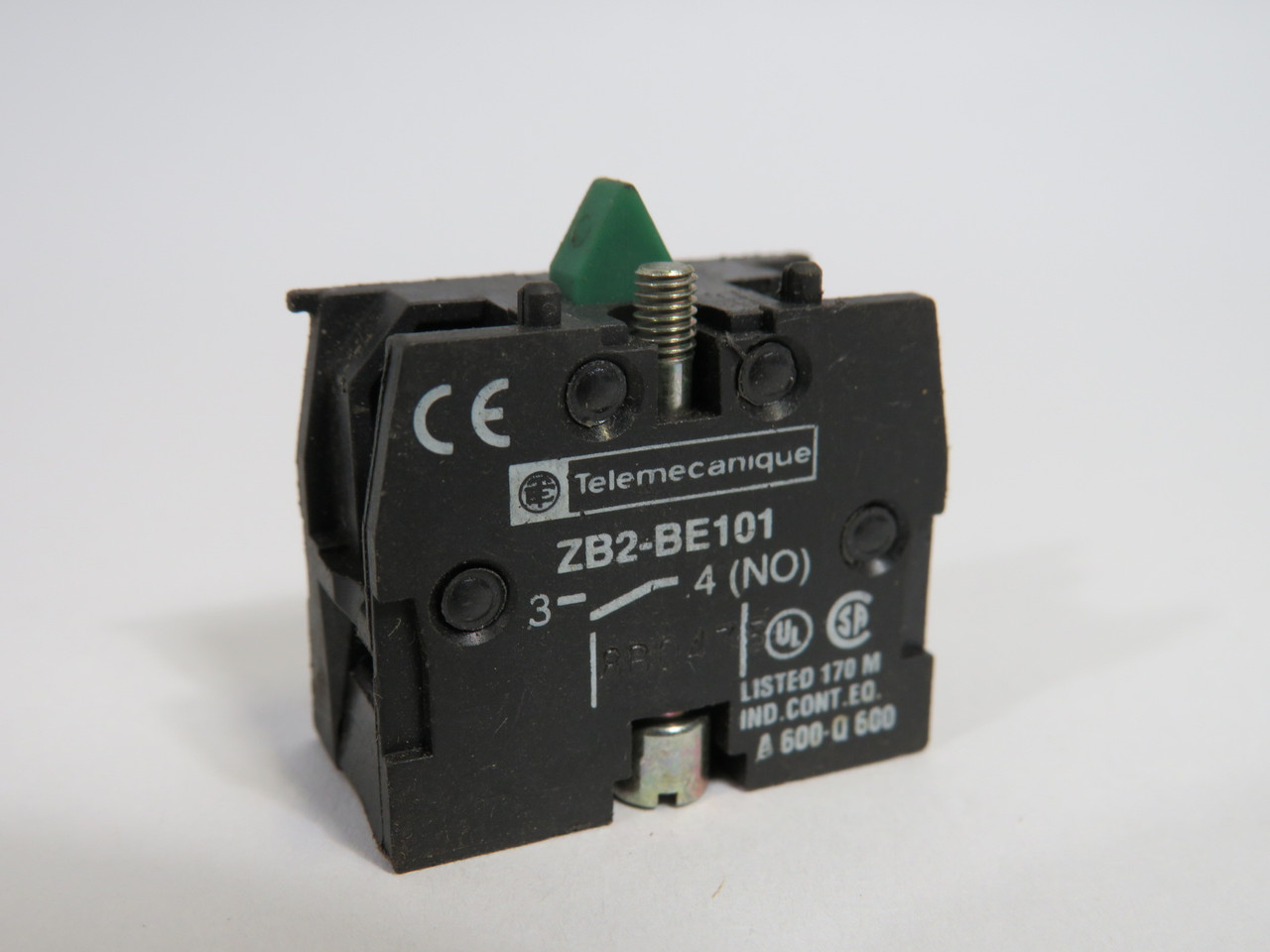 Telemecanique ZB2-BE101 Contact Block 1NO No Voltage Indicated USED