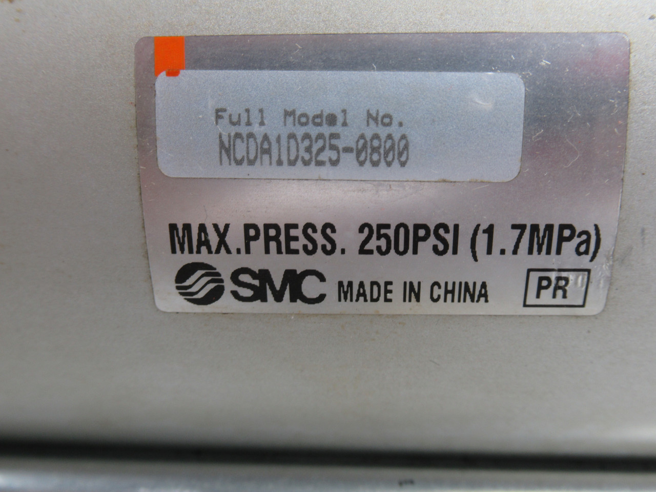 SMC NCDA1D325-0800 Tie Rod Cylinder 3.25" Bore 8" Stroke USED