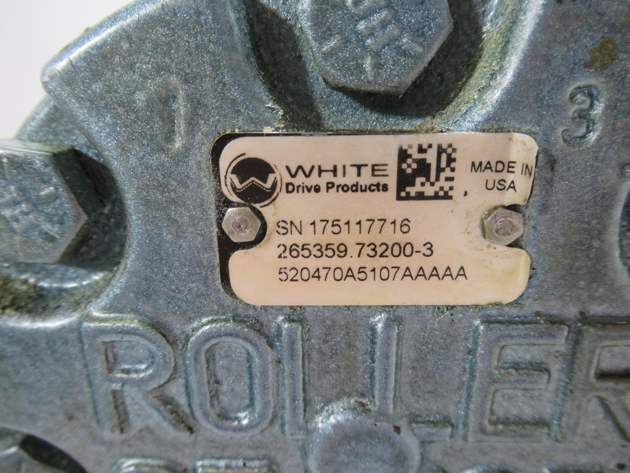 White 520470A5107AAAAA Roller Stator 370rpm 20gpm 9700LB-IN 3000psi USED