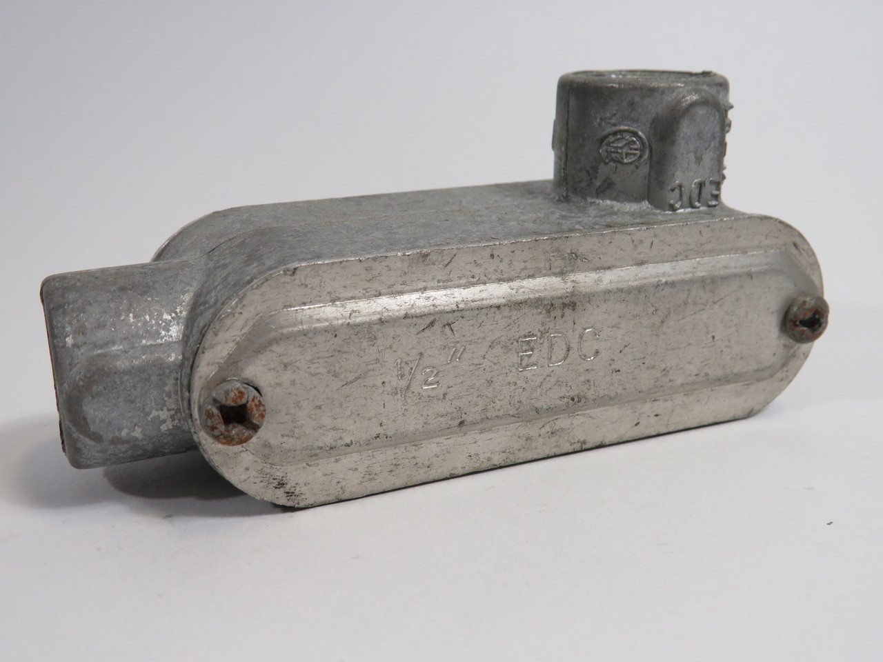 EDC LL/LR-1/2 Threaded Conduit Body 1/2" LL/LR w/ Covers+Gaskets COS DMG USED