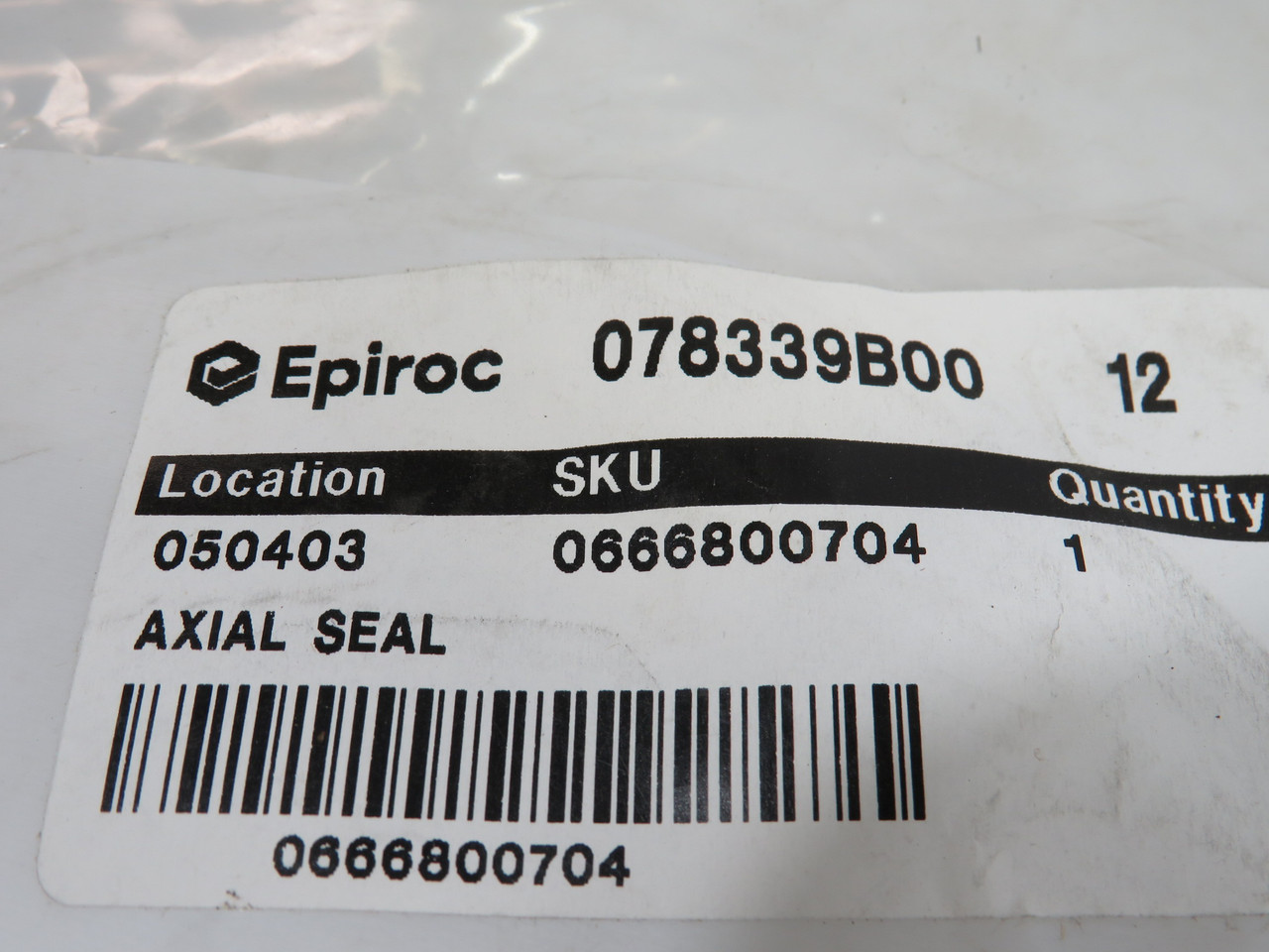 Atlas Copco/Epiroc 0666800704 Axial Seal ! NWB !