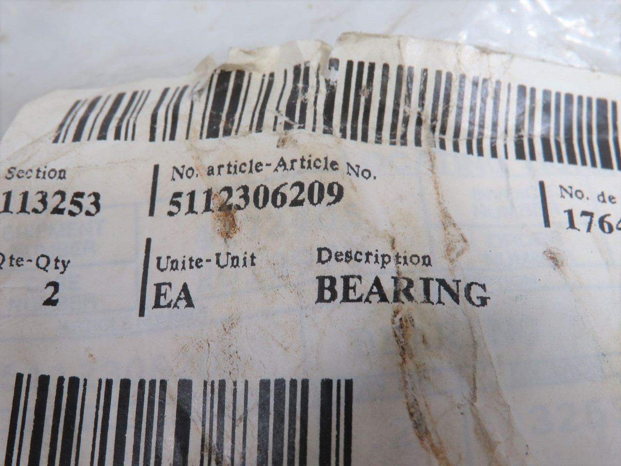 Atlas Copco 5112306209 Plain Bearing 1-9/16" Width 2-Pack SHELF WEAR ! NWB !