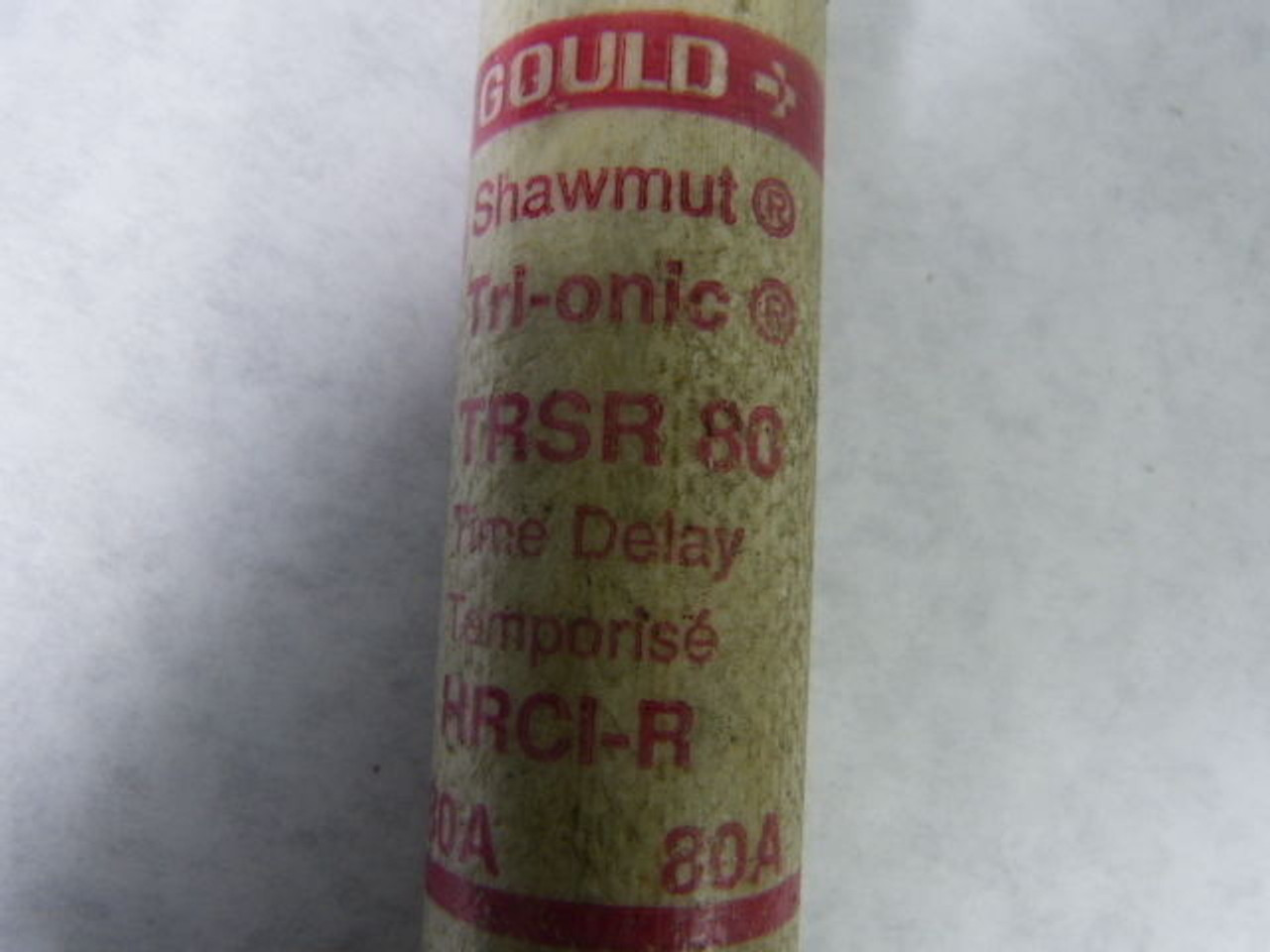 Gould Shawmut TRSR-80 Time Delay Fuse 80A 600V USED