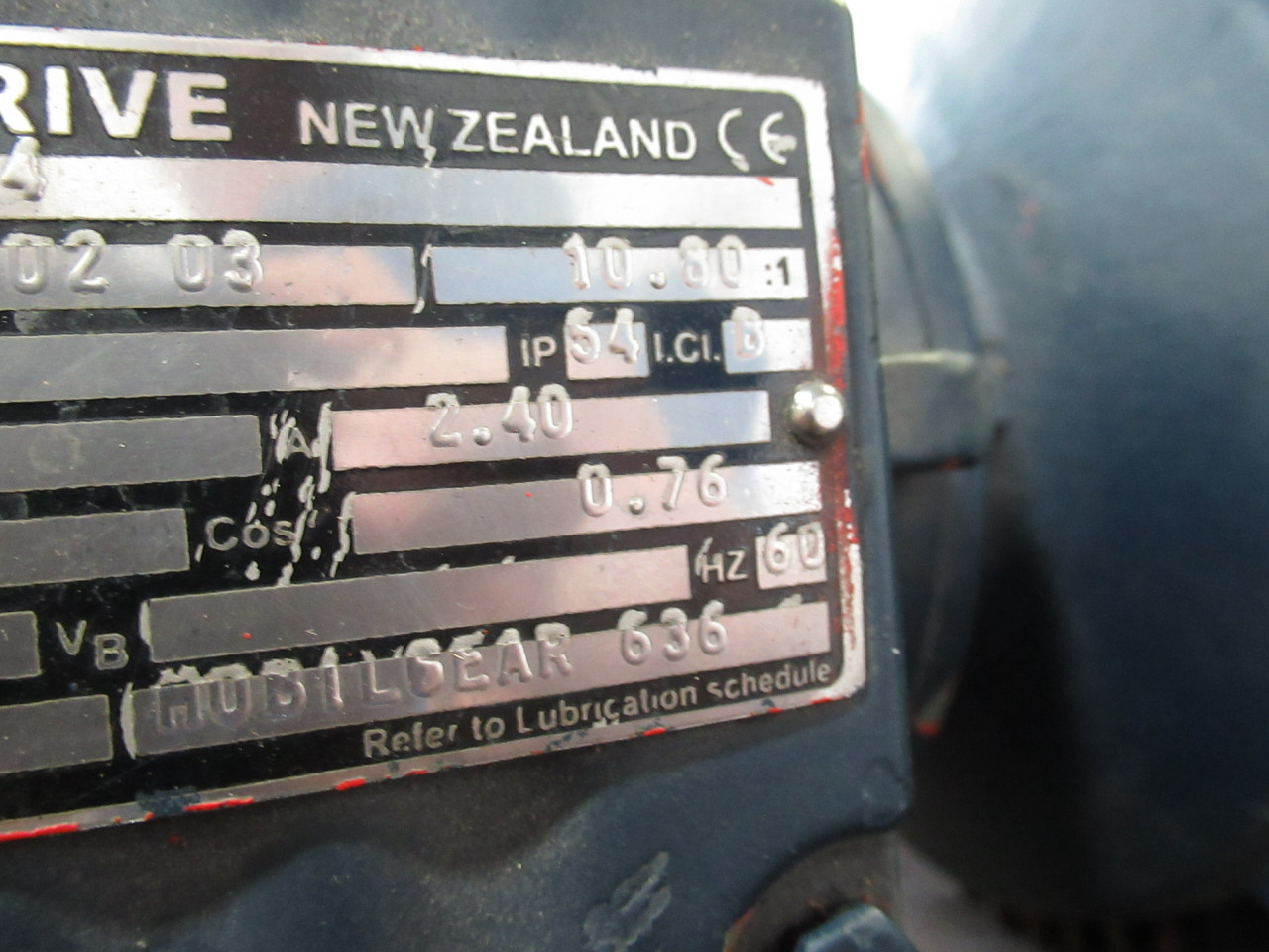 Sew-Eurodrive 1.5kW 1720RPM 600V TEFC C/W Gear Reducer 10.8:1 Ratio USED