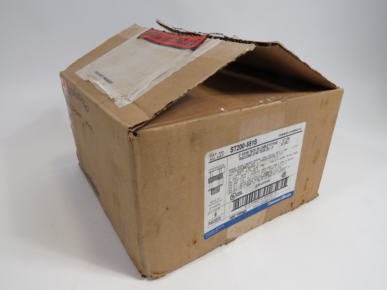 Thomas & Betts ST200-551S 2" Teck Cable Fitting Box of 5 ! NEW !