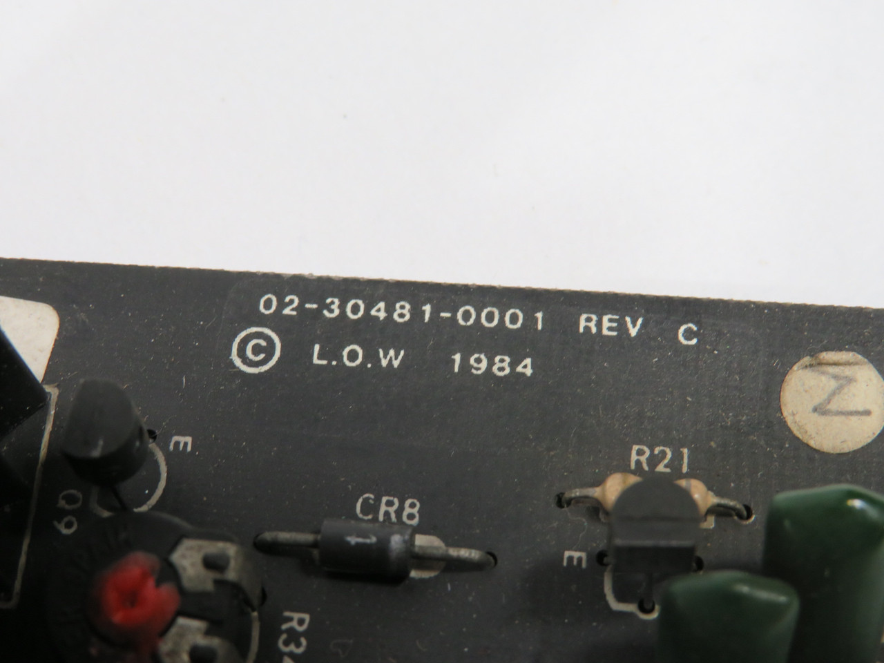 L.O.W. 02-30481-0001 Rev. C Power Supply Board COSMETIC DAMAGE USED