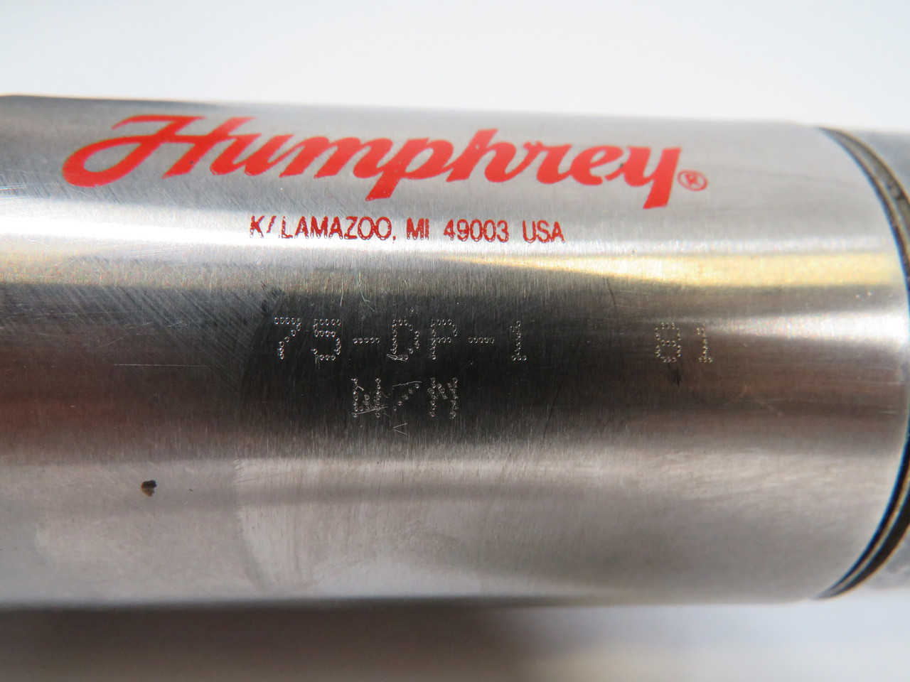 Humphrey 75-DP-1 Double-Acting Air Cylinder 1-3/4" Bore 1" Stroke USED