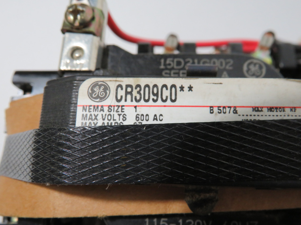 General Electric CR309C002 Reversing Starter 115-120V@60Hz MISSING H/W USED