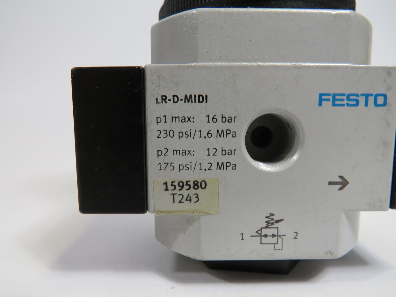 Festo 159580 LR-3/8-D-MIDI Pressure Regulator G3/8 Port No Gauge SHELF WEAR USED