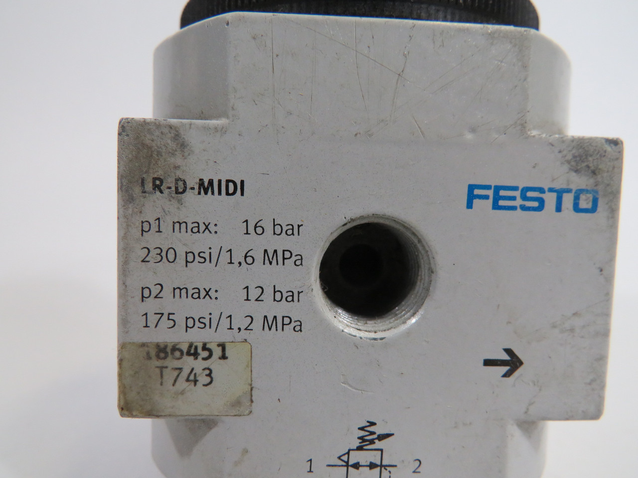 Festo 546424 LR-D-MIDI Pressure Regulator 230 psi 16 bar USED