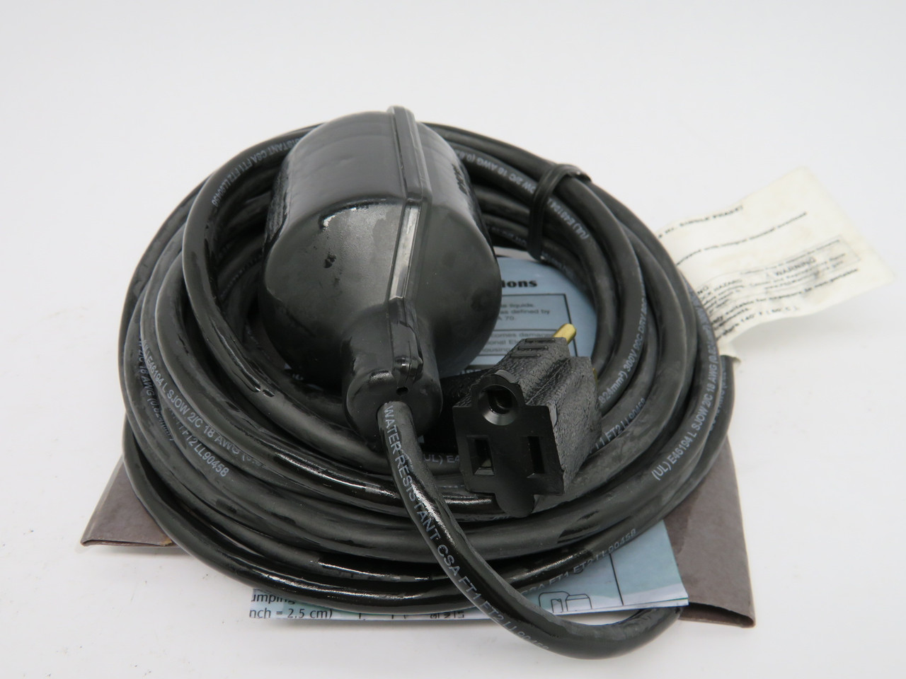Barnes 125150-20-BAG Float Switch 125V 20' Cord ! NWB !