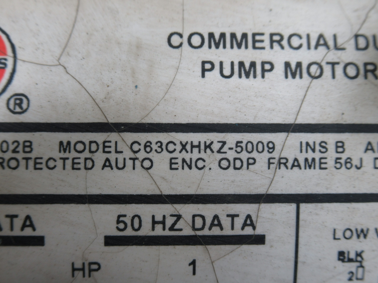 Pompco MJ-100 Injection Centrifugal Pump C/W US Motors 1HP 3450RPM USED