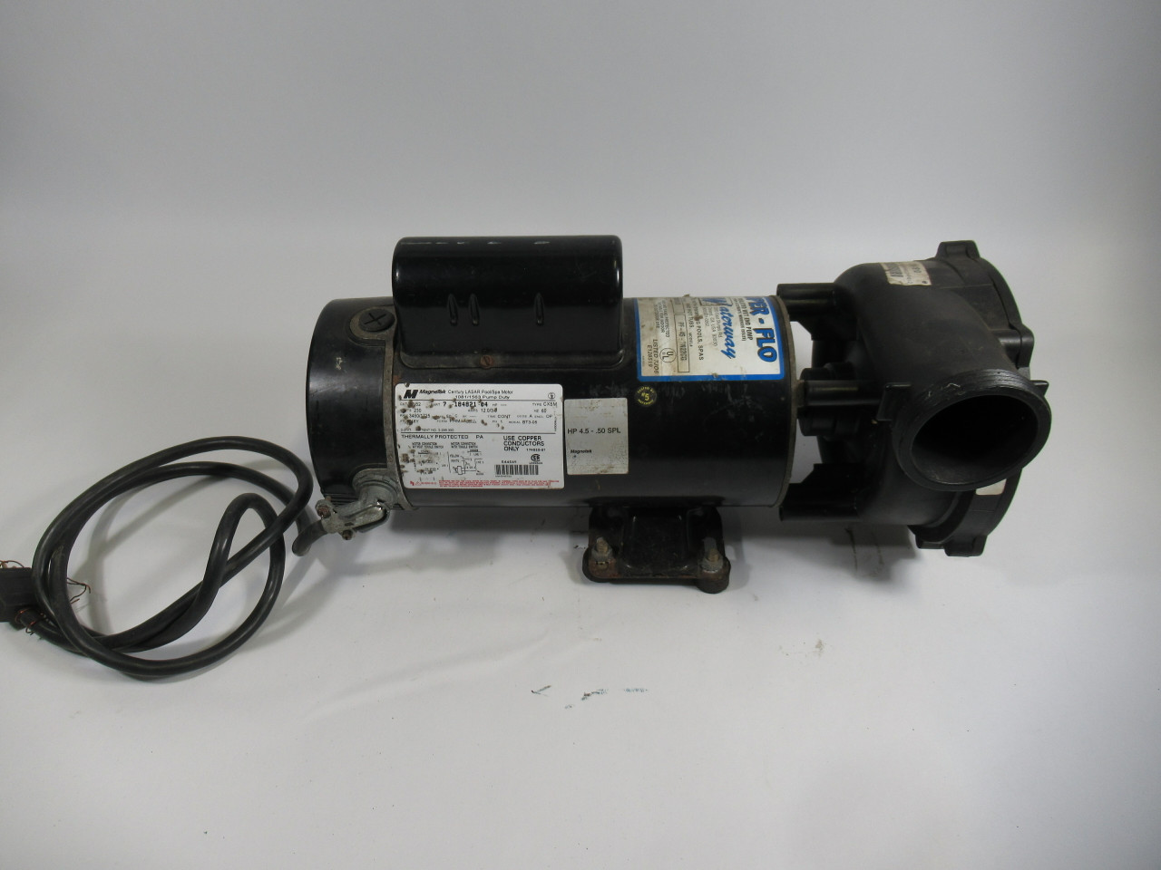 Waterway PF-45-2N22CG Super Flow Hot Tub Pump C/W Magnetek 4.5HP USED