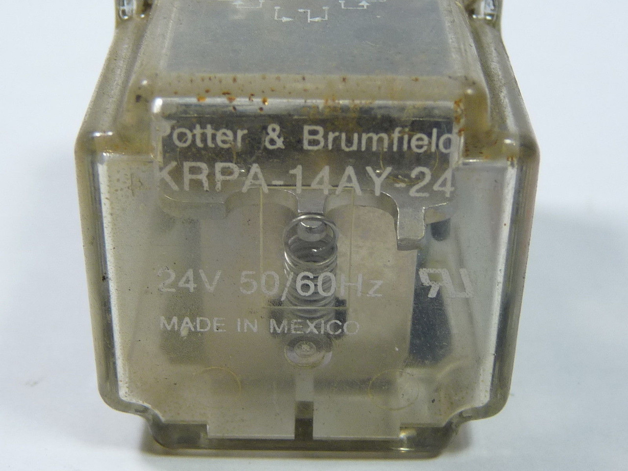 Potter & Brumfield KRPA-14AY-24 Power Relay 24V 50/60Hz Coil 5A 120VAC USED