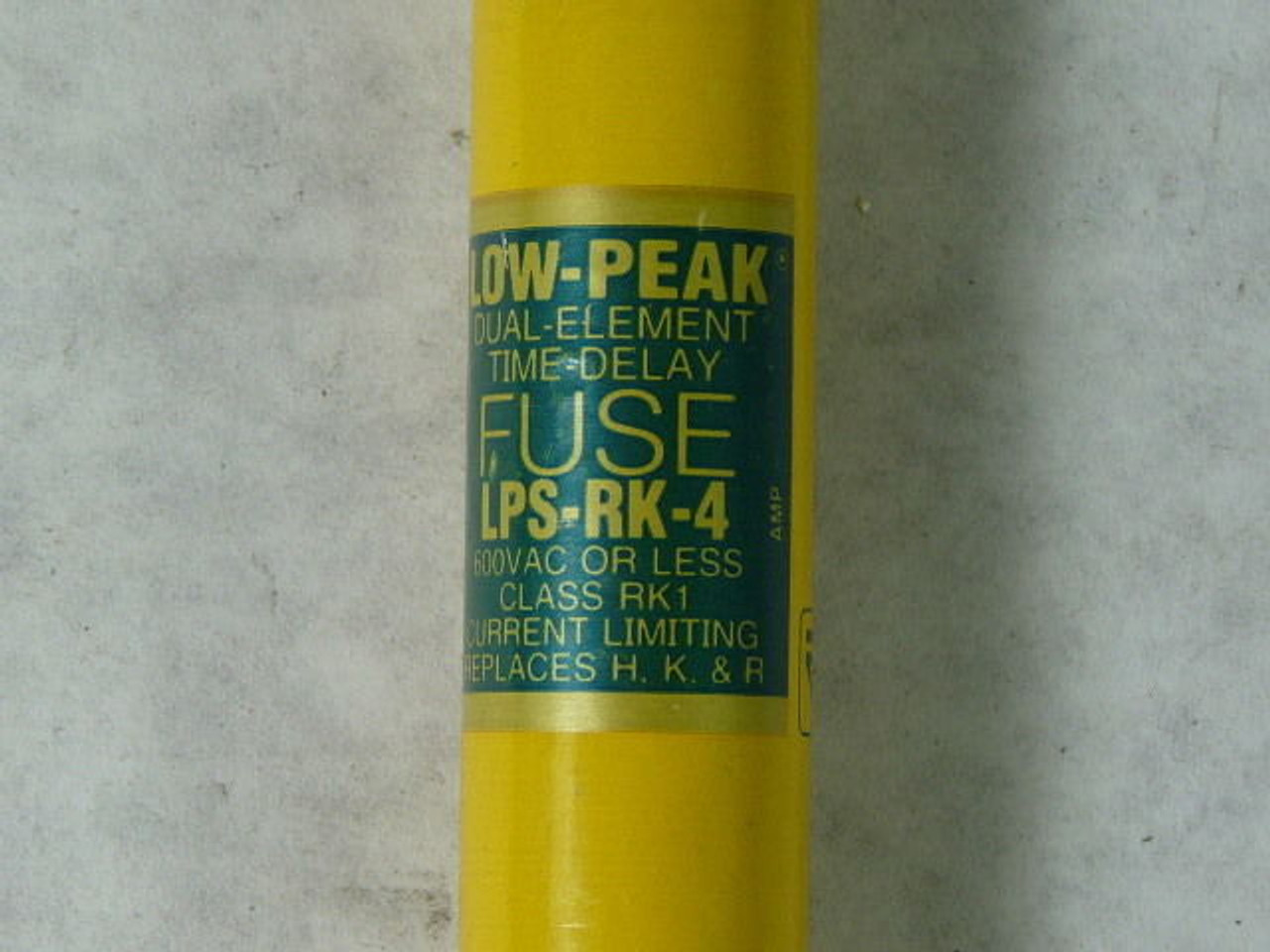 Low-Peak LPS-RK-4 Dual Element Fuse 4A 600V USED