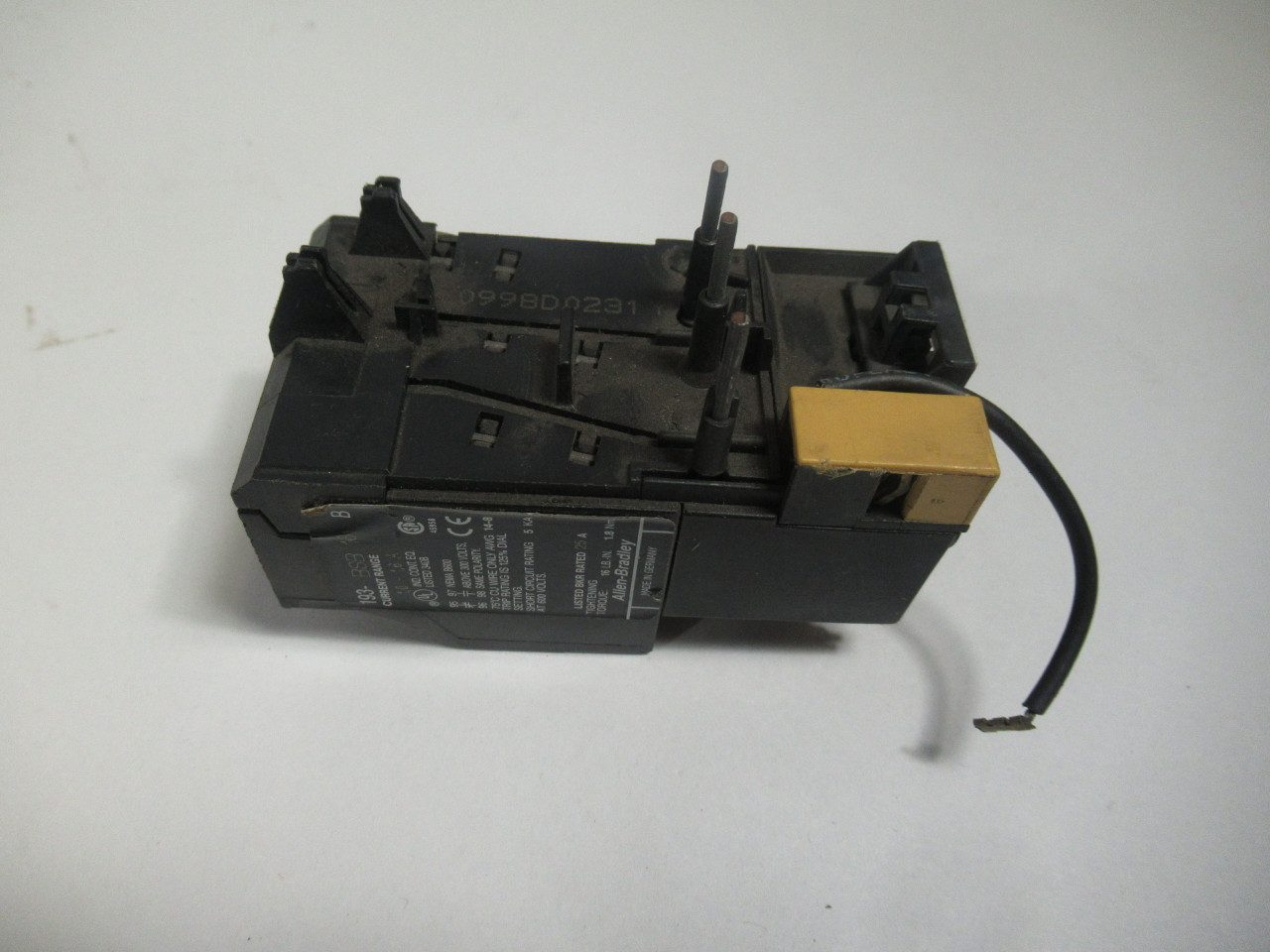 Allen-Bradley 193-BSB16 Series A Overload Relay 1.0-1.6A 660V USED