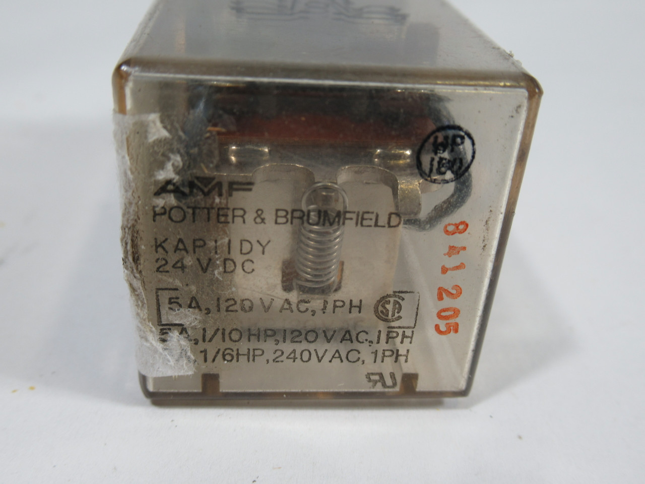 Potter & Brumfield KAP11DY Relay 24VDC Coil 5A 8 Pin USED