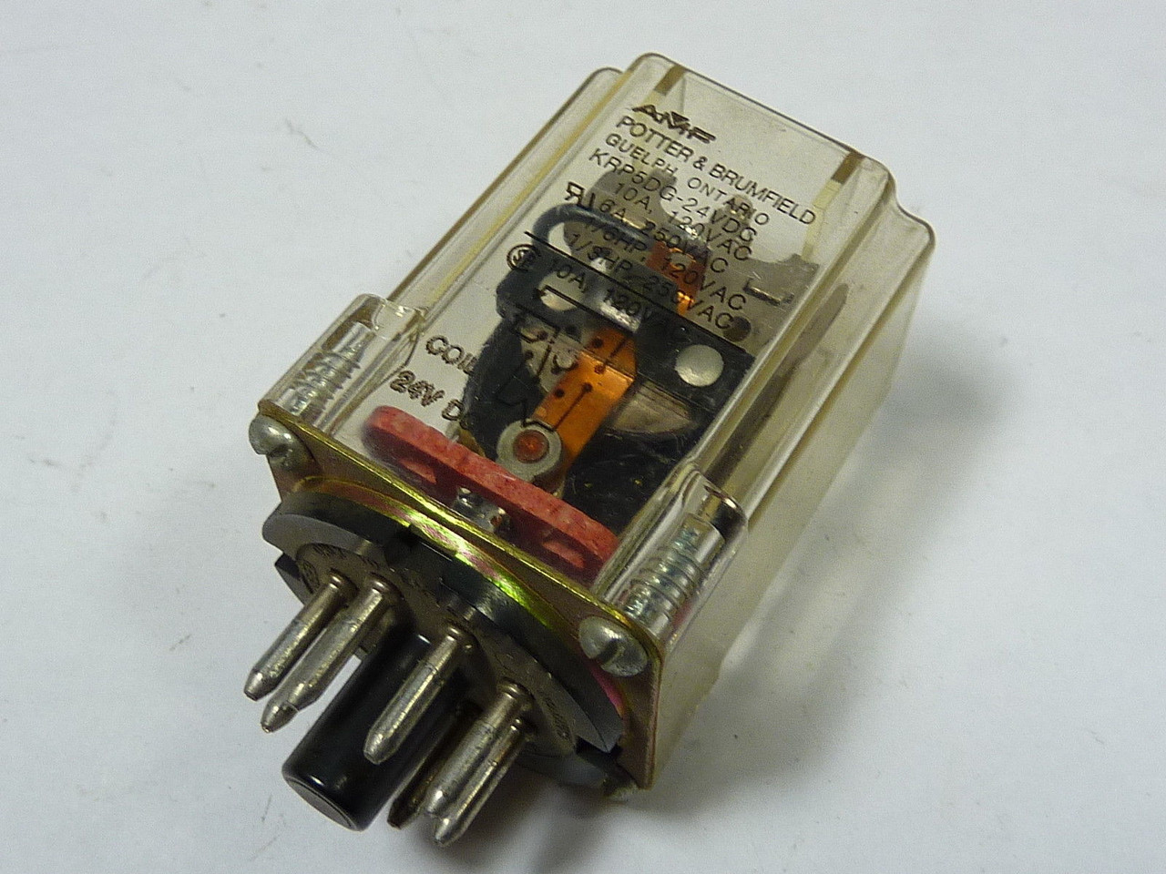 Potter & Brumfield KRP-5DG-24VDC Relay 24VDC 10A 8 pin USED