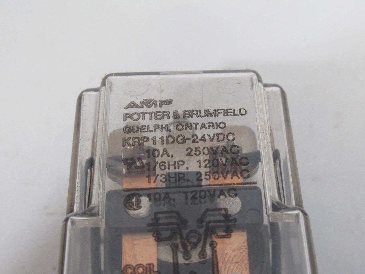 AMF Potter & Brumfield KRP11DG-24VDC Relay 24VDC 10A@250/120VAC ! NEW !