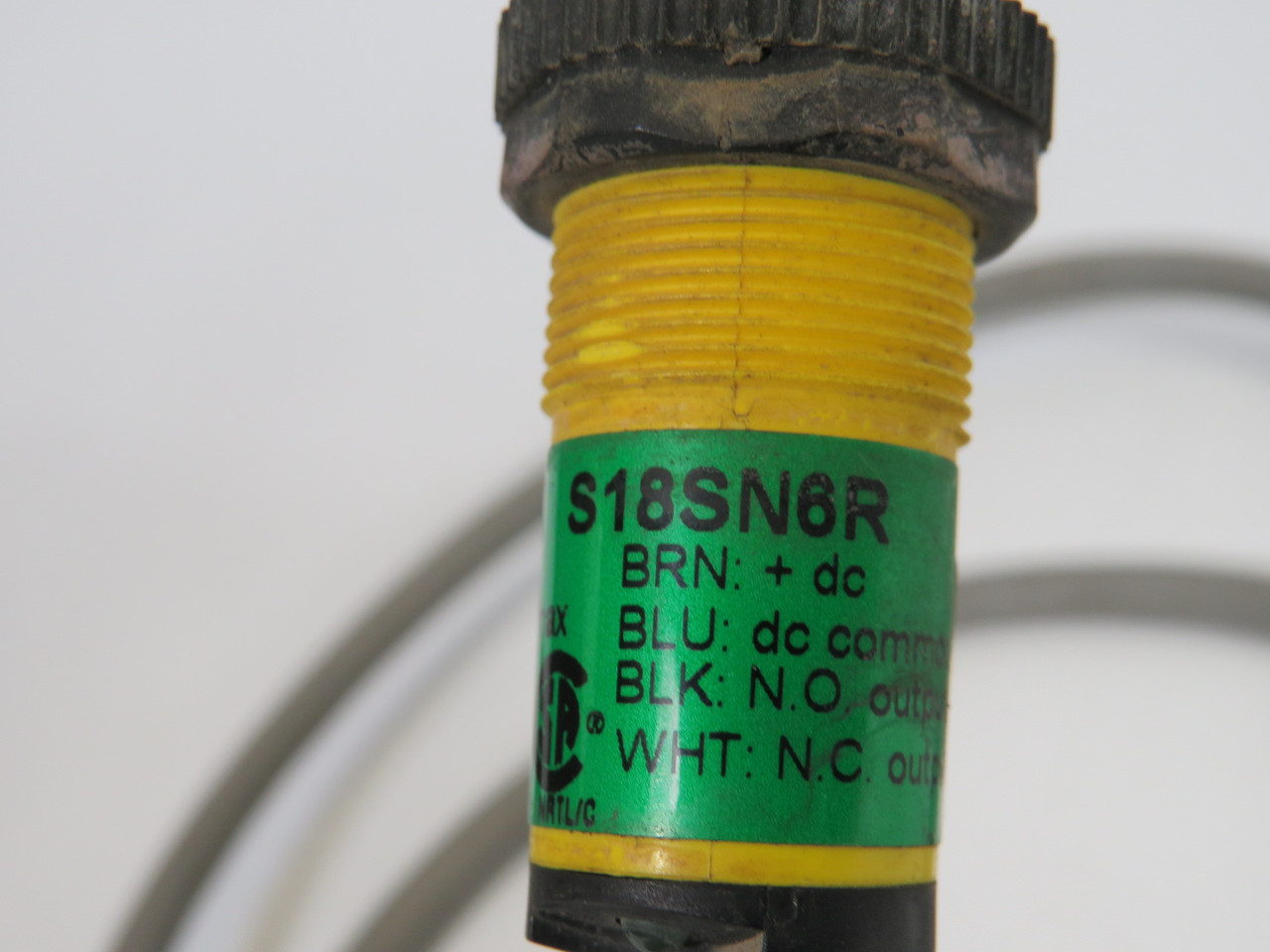 Belanger S18SN6R Photoelectric Sensor Receiver w/Mount 30" CUT CORD USED