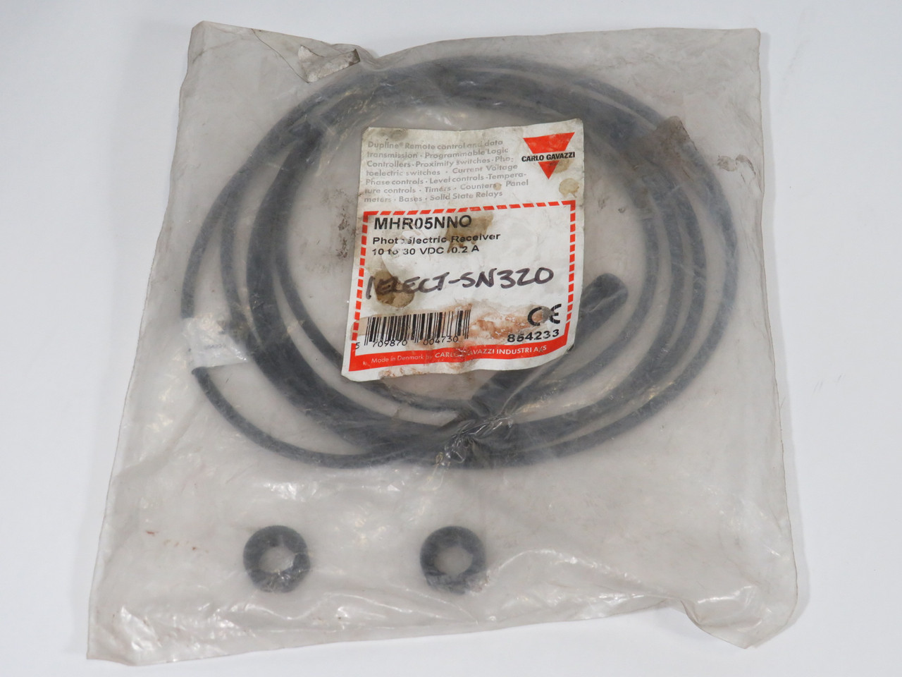 Carlo Gavazzi MHR05NNO Through-Beam Sensor 10-30VDC 0.2A 5m Sensing ! NWB !