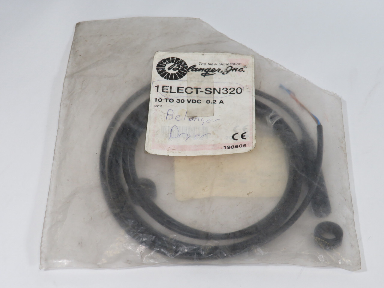 Belanger 1ELECT-SN320 Through-Beam Sensor 10-30VDC 0.2A 5m Sensing ! NWB !