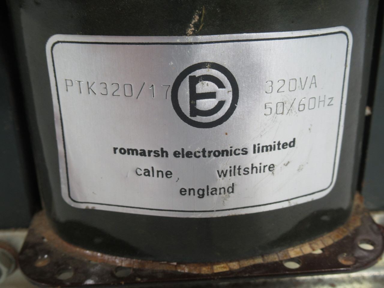 Romarsh PTK320/17 Transformer 320VA Pri.175/195/320/360/395/460V USED