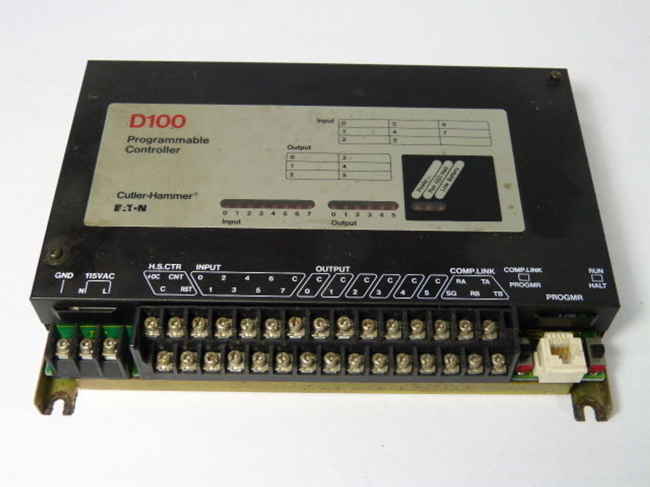 Eaton D100CRA14 Series A1 Programmable Logic Controller 120VAC USED