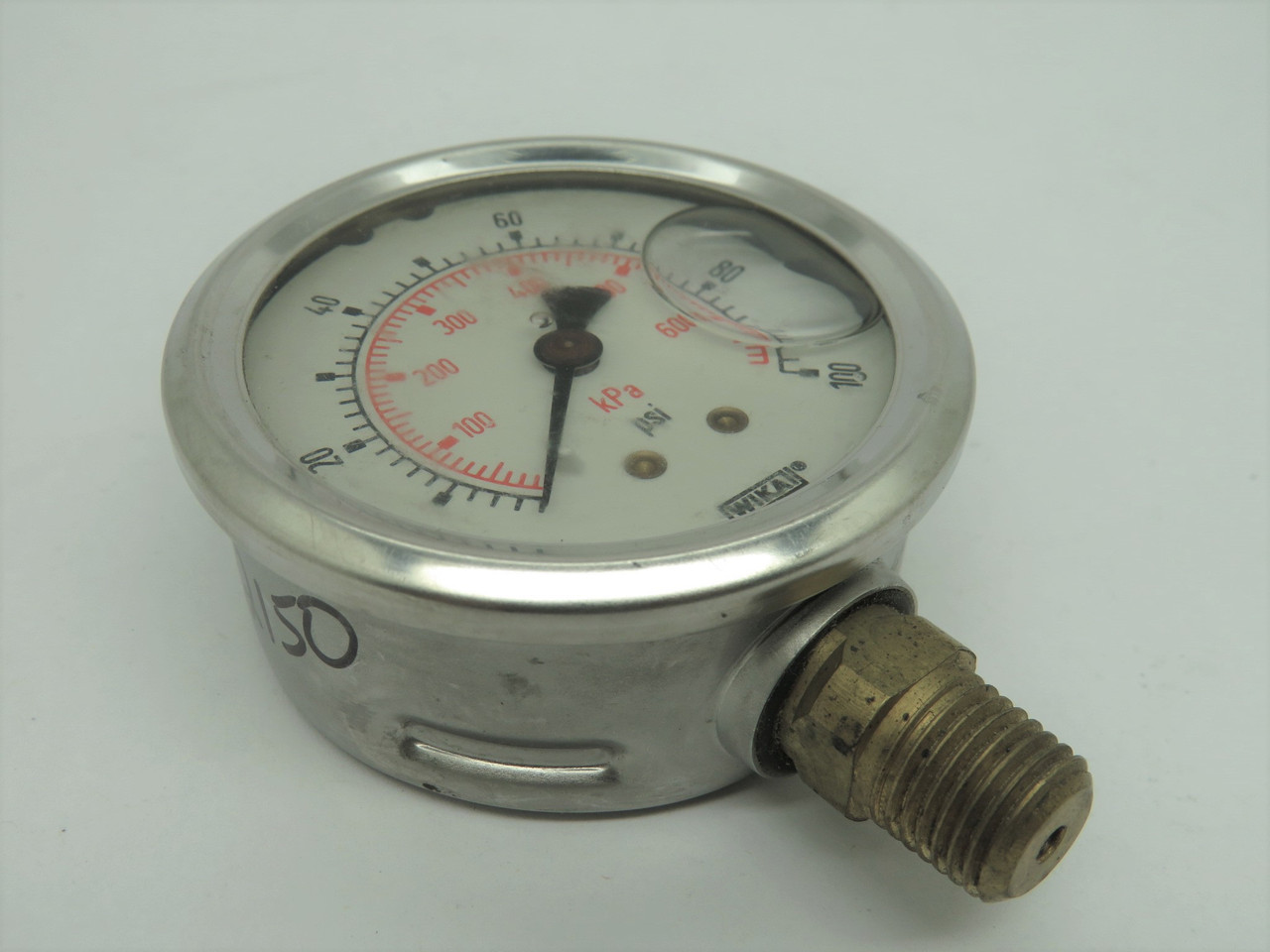 Wika 8347484 Type 213.53 Liquid Filled Gauge 0-100psi 2.5" D 1/4" NPT LM ! NOP !