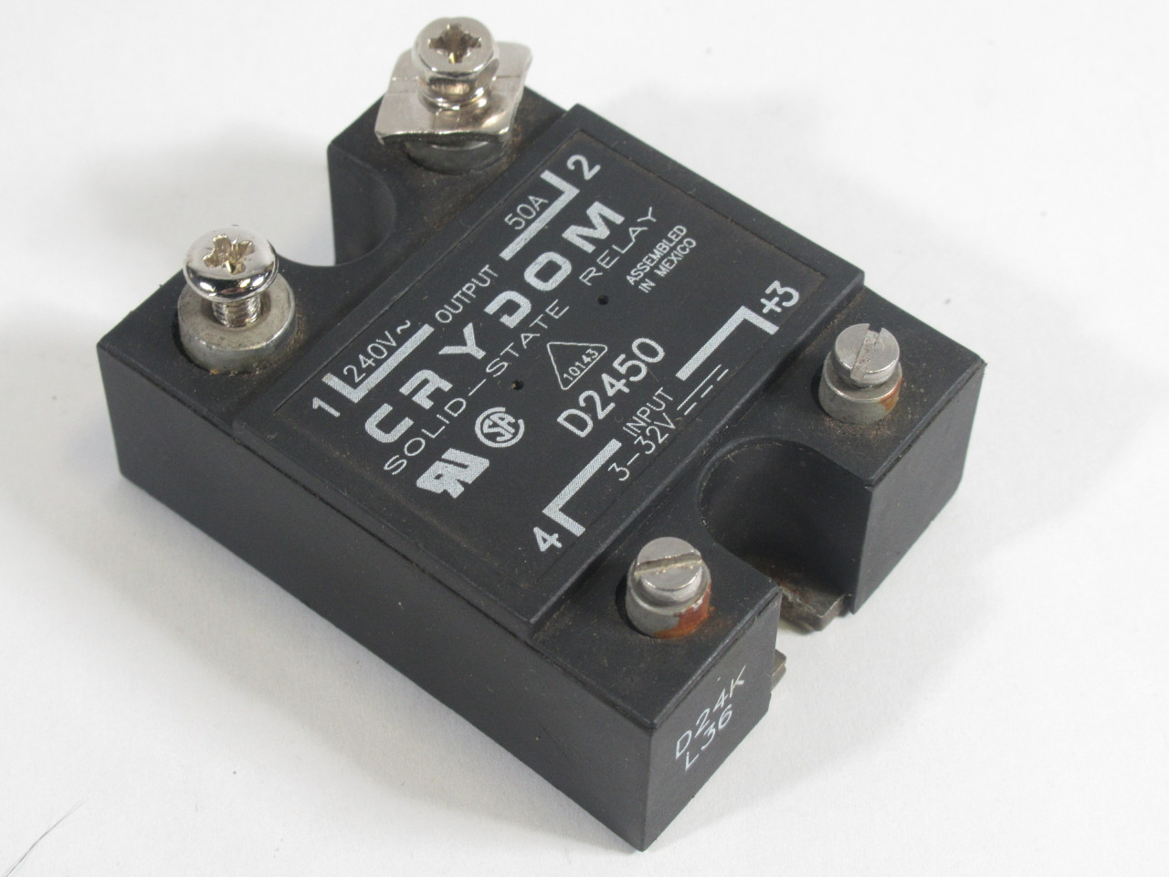 Crydom D2450 Solid State Relay Input 3-32V Output 50A 240V USED