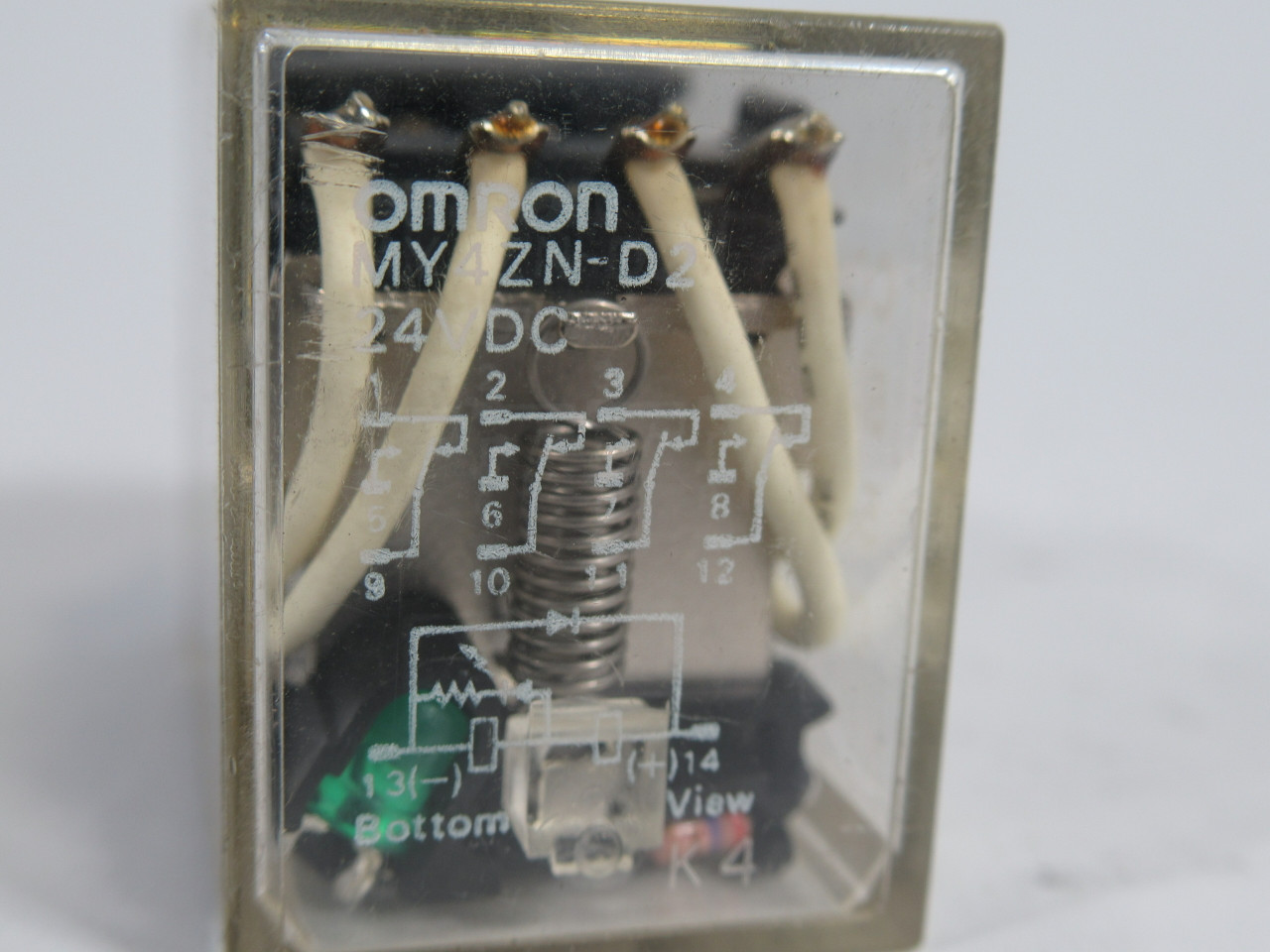 Omron MY4ZN-D2-DC24 General Purpose Relay 24VDC Coil 5A/240VAC 14-Pin USED