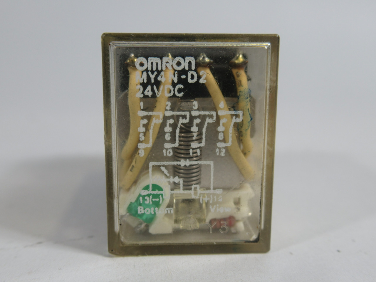 Omron MY4N-D2-DC24 General Purpose Relay 24VDC Coil 14-Pin USED