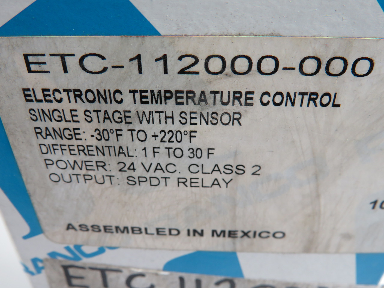 Ranco ETC-112000-000 Temperature Controller w/ Sensor 24V -30°F−220°F ! NEW !