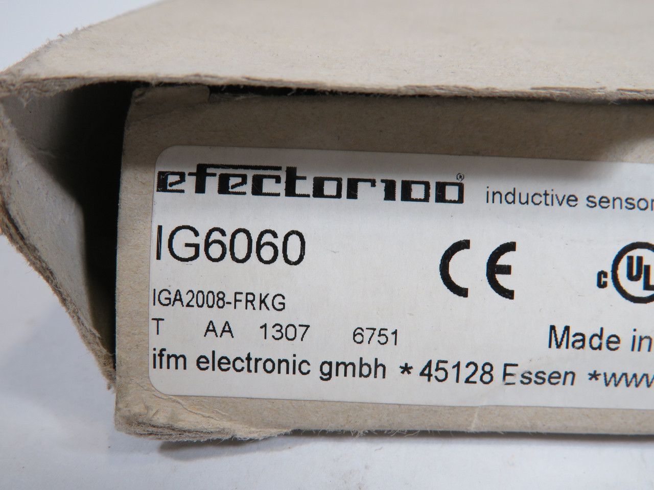 IFM IG6060 Inductive Sensor 10-55VDC 300mA 8mmD IGA2008-FRKG *DMG Box* ! NEW !