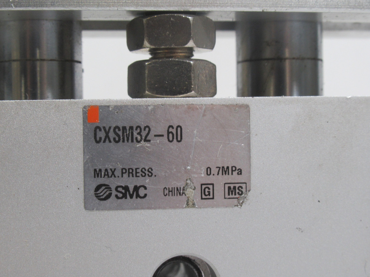 SMC CXSM32-60 Dual Rod Cylinder 32mm Bore 60mm Stroke 0.7MPa USED