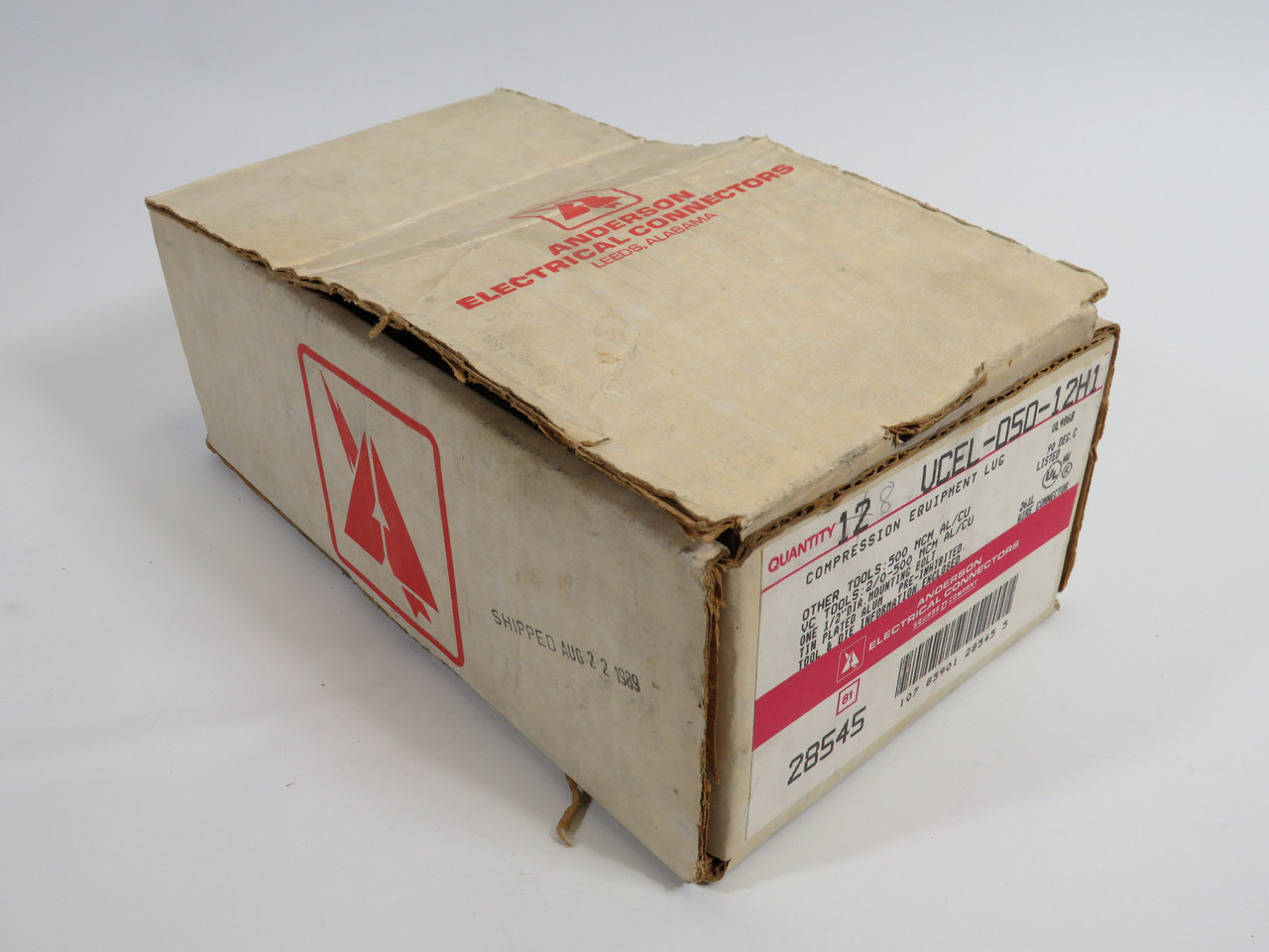 Anderson VCEL-050-12H1 Aluminum Compression Lug 500kcmil 1-Hole *Lot of 9* NEW