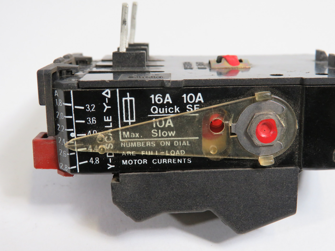 Danfoss TI16-047H0207 Overload Relay 1.8-2.8/3.2-4.8A MISSING DIAL COVER USED