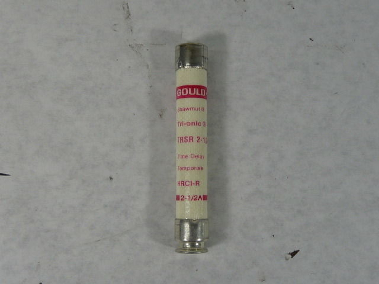 Gould Shawmut TRSR-2-1/2 Time Delay Fuse 2-1/2A 600V USED