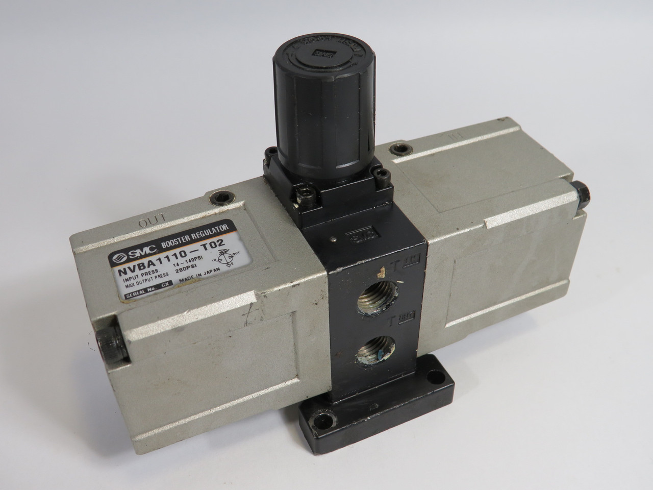 SMC NVBA1110-T02 VBA Booster Regulator 14-140psi/280psi USED