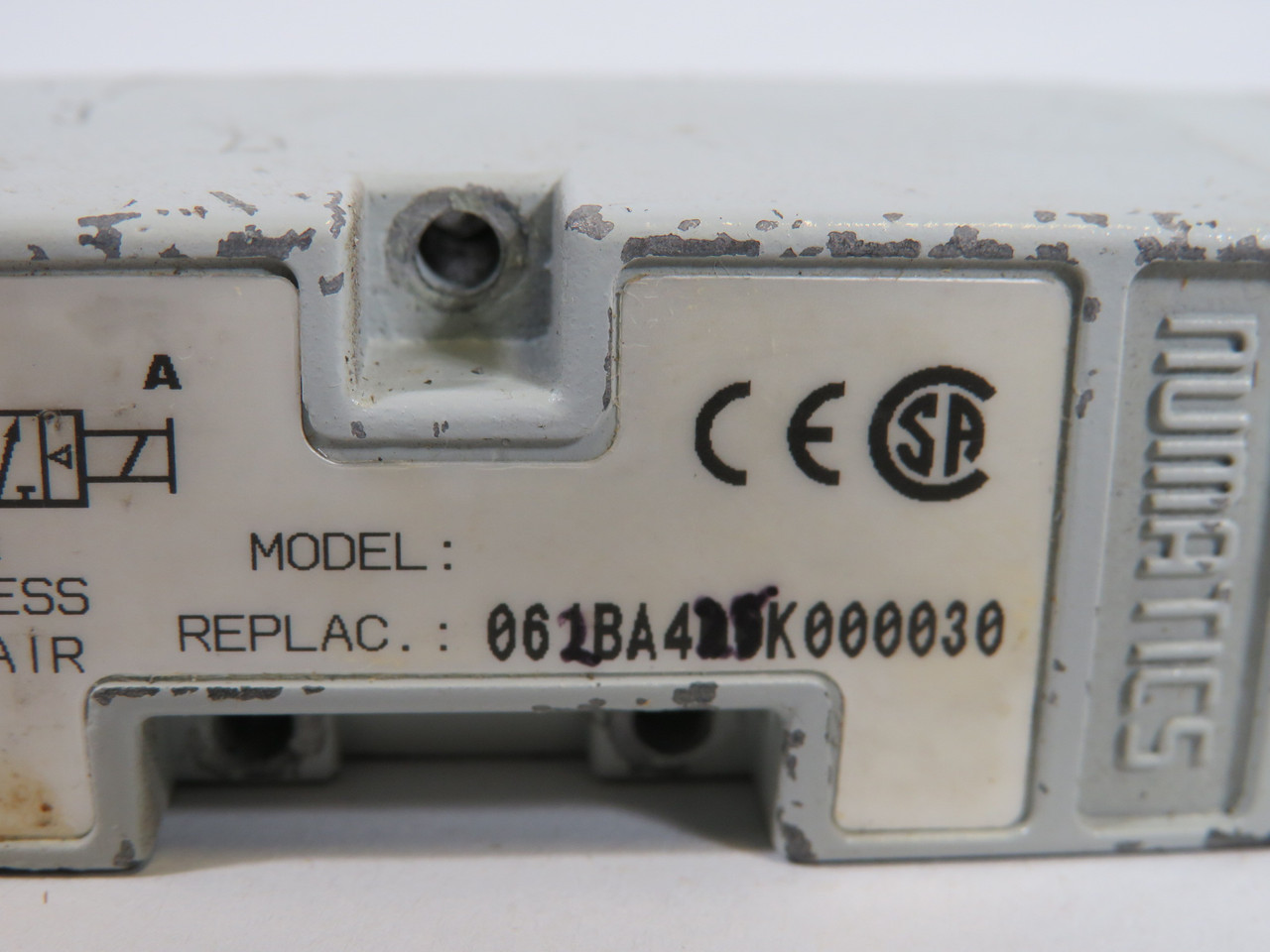 Numatics 061BA400K000030 Solenoid Valve 110-120 SHELF WEAR USED