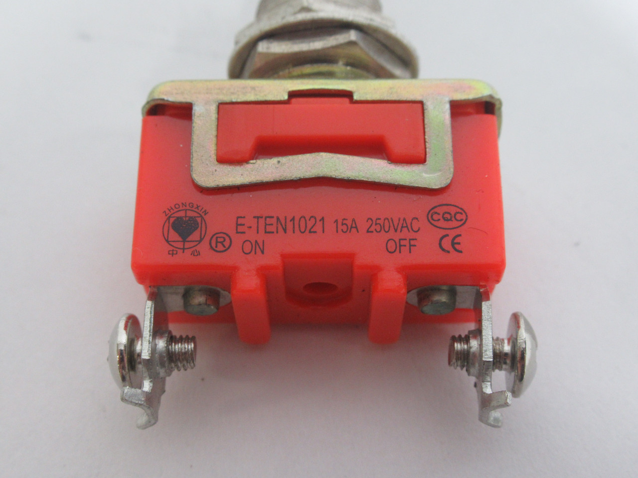 Zhongxim E-TEN1021 Toggle Switch On/Off 15A@250VAC 2-Pin ! NOP !
