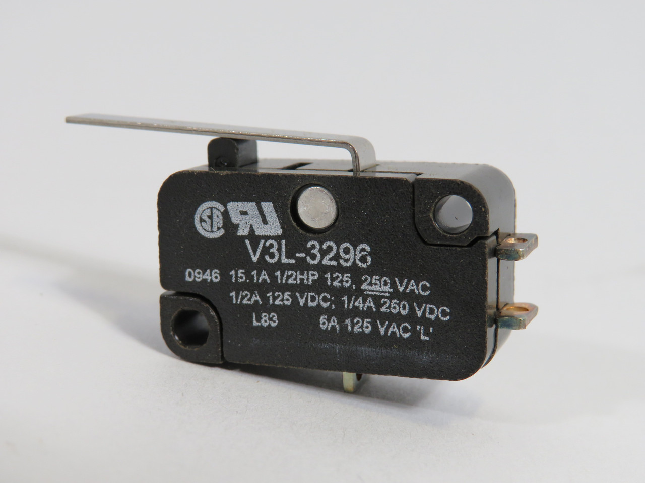 Microswitch V3L-3296 Snap Action Switch 15.1A@1/2HP 125/250V ! NOP !